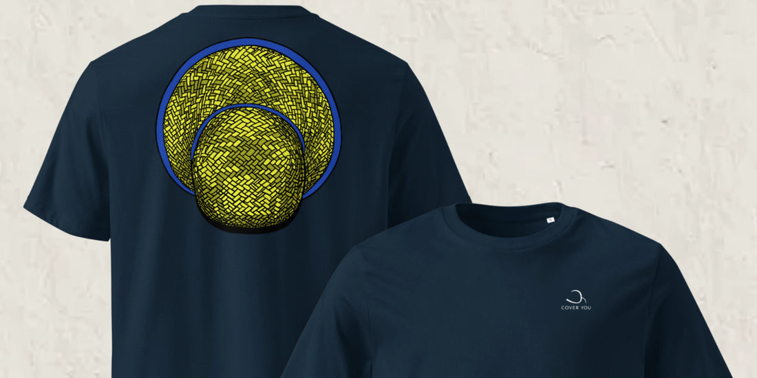 T-shirt coton bio Cover You - collection chapeau cambodgien