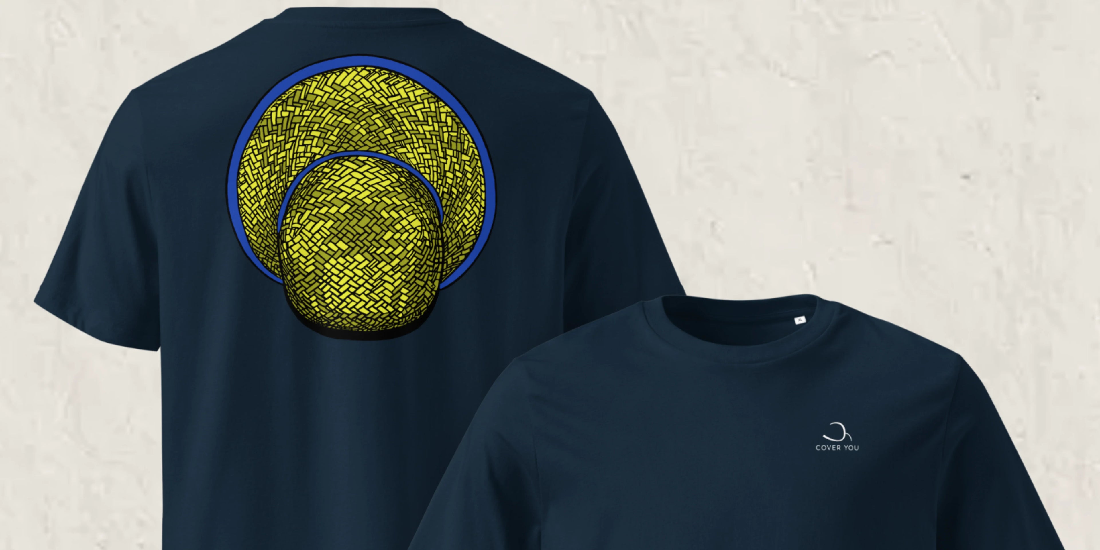 T-shirt coton bio Cover You - collection chapeau cambodgien