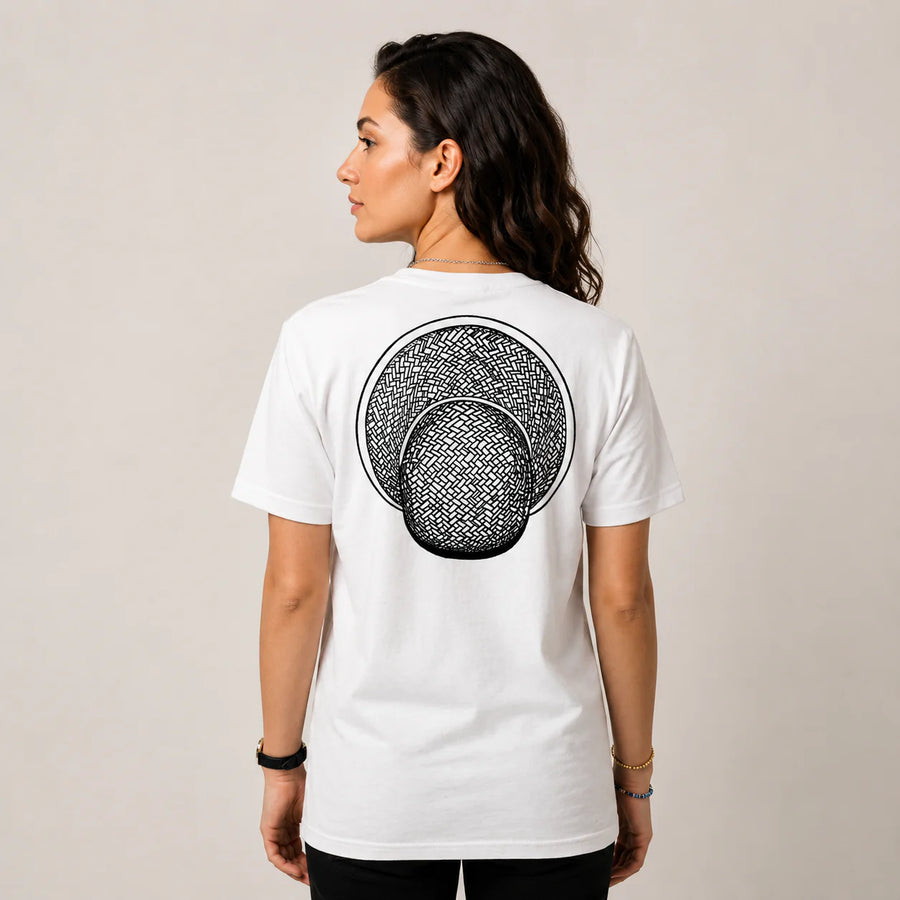 t-shirt cover you 100% coton bio avec un croquis de chapeau dans le dos