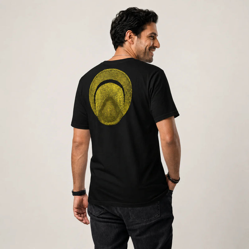 t-shirt cover you 100% coton bio avec chapeau panama dessiné dans le dos