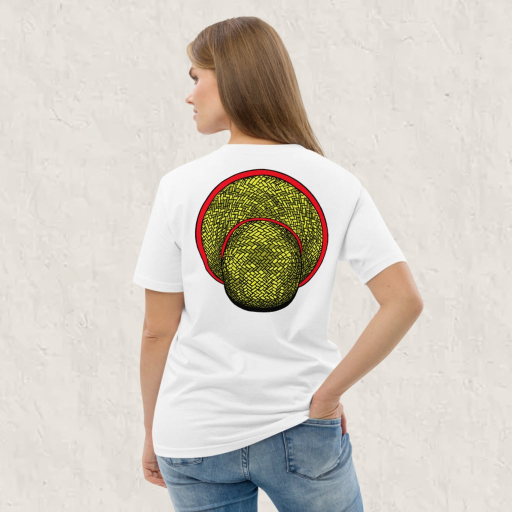 T-shirt unisexe en coton biologique - Le Chapeau Cambodgien rouge