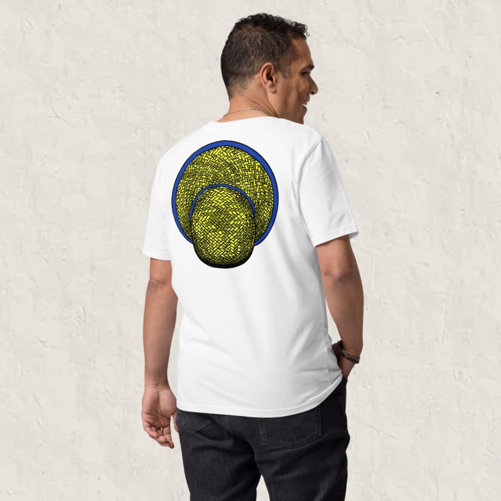 T-shirt unisexe en coton biologique - Le Chapeau Cambodgien bleu