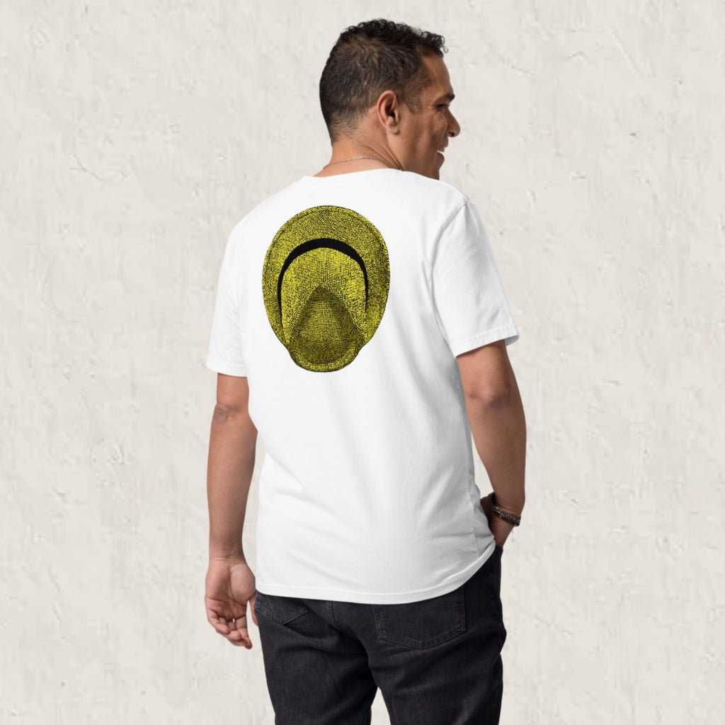 T-shirt unisexe en coton biologique - Le Chapeau Panama jaune