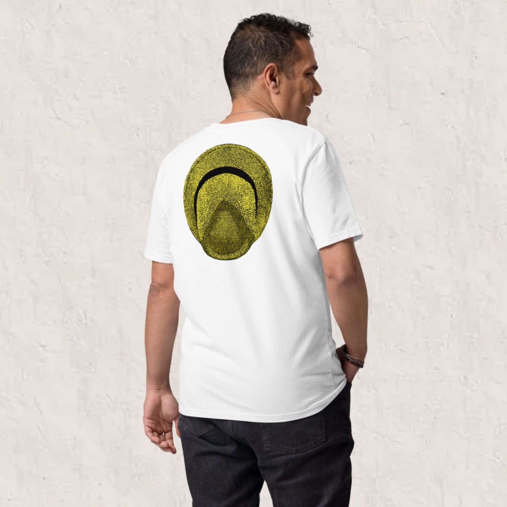 T-shirt unisexe en coton biologique - Le Chapeau Panama jaune