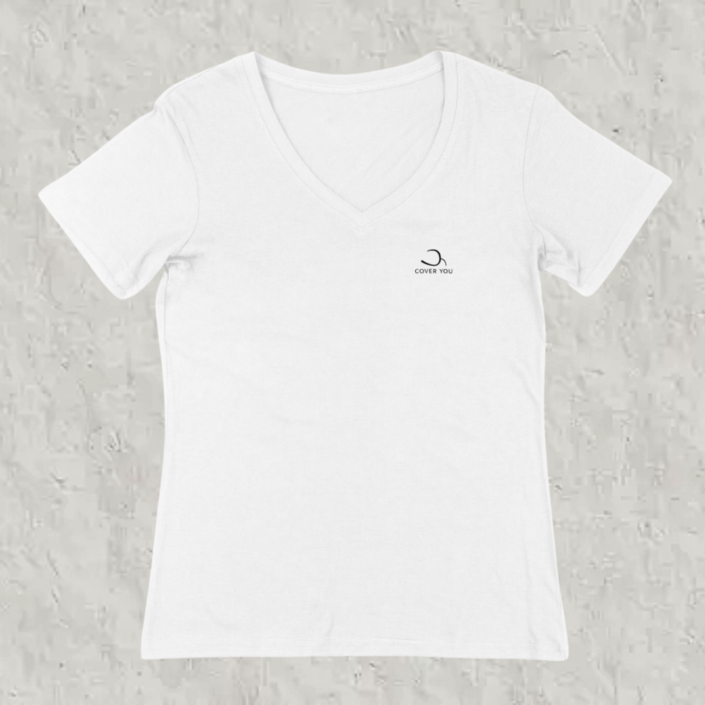 T-shirt Femme en coton biologique Col V - L'Essentiel