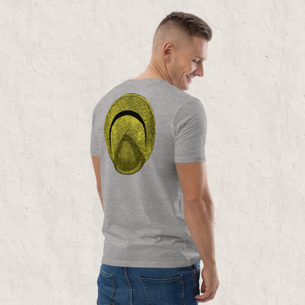 T-shirt unisexe en coton biologique - Le Chapeau Panama jaune