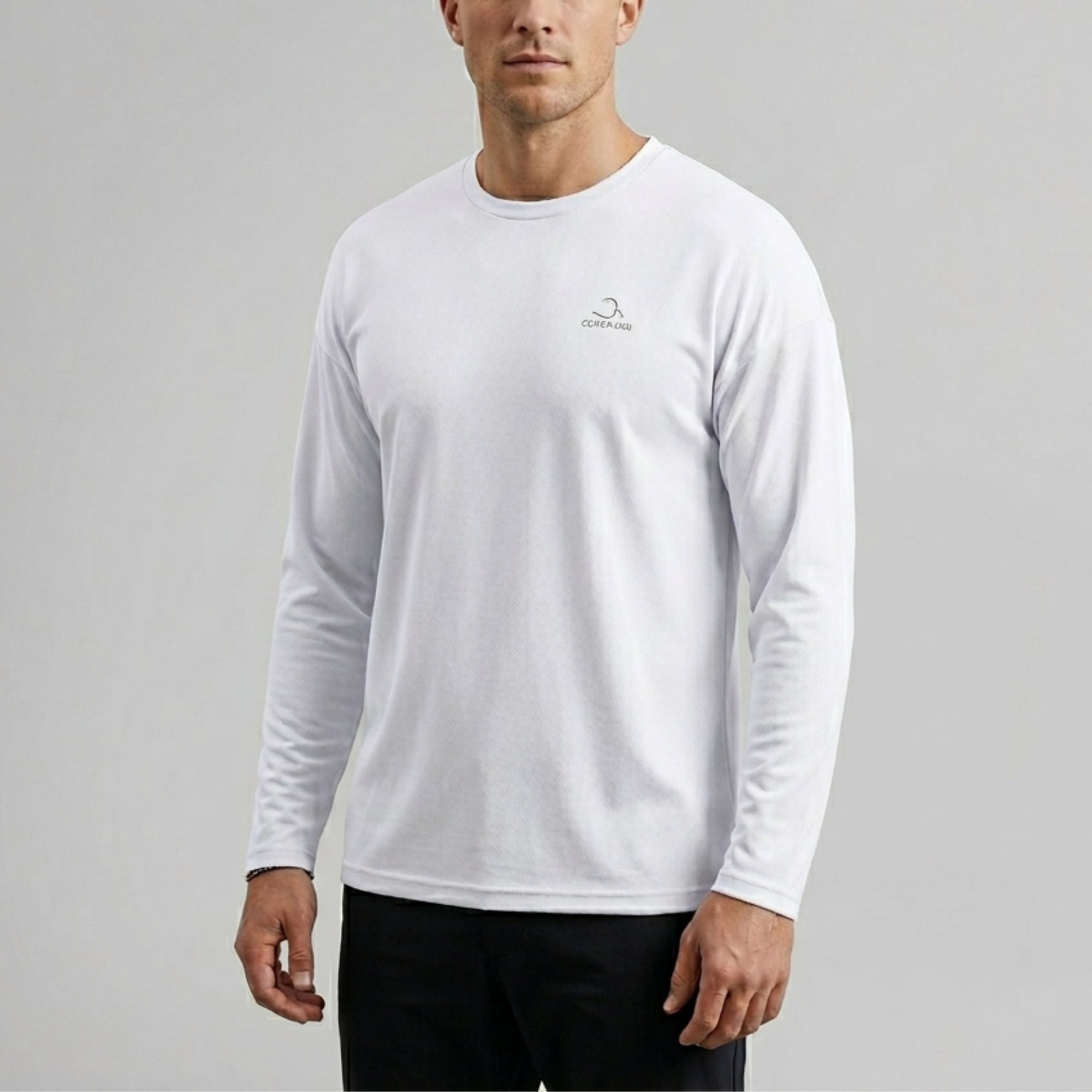 T-shirt Homme manches longues en coton biologique - L'essentiel