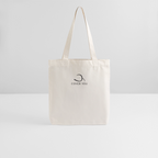 Tote bag COVER YOU blanc cassé posé sur fond clair, logo noir, longues anses relevées