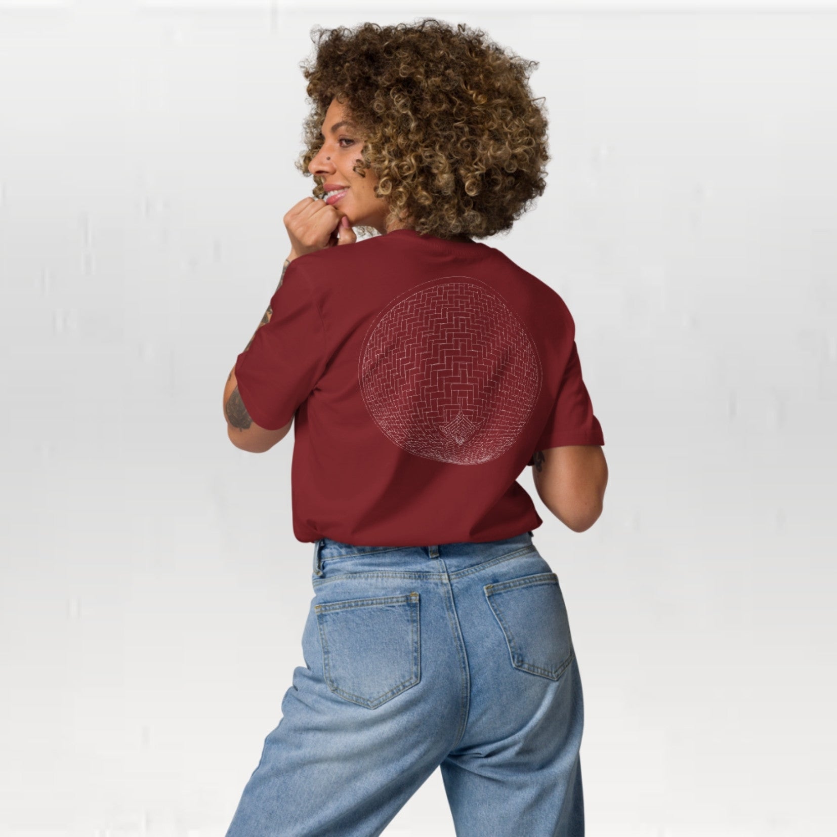 T-shirt unisexe en coton biologique - Le Chapeau Chinois Croquis