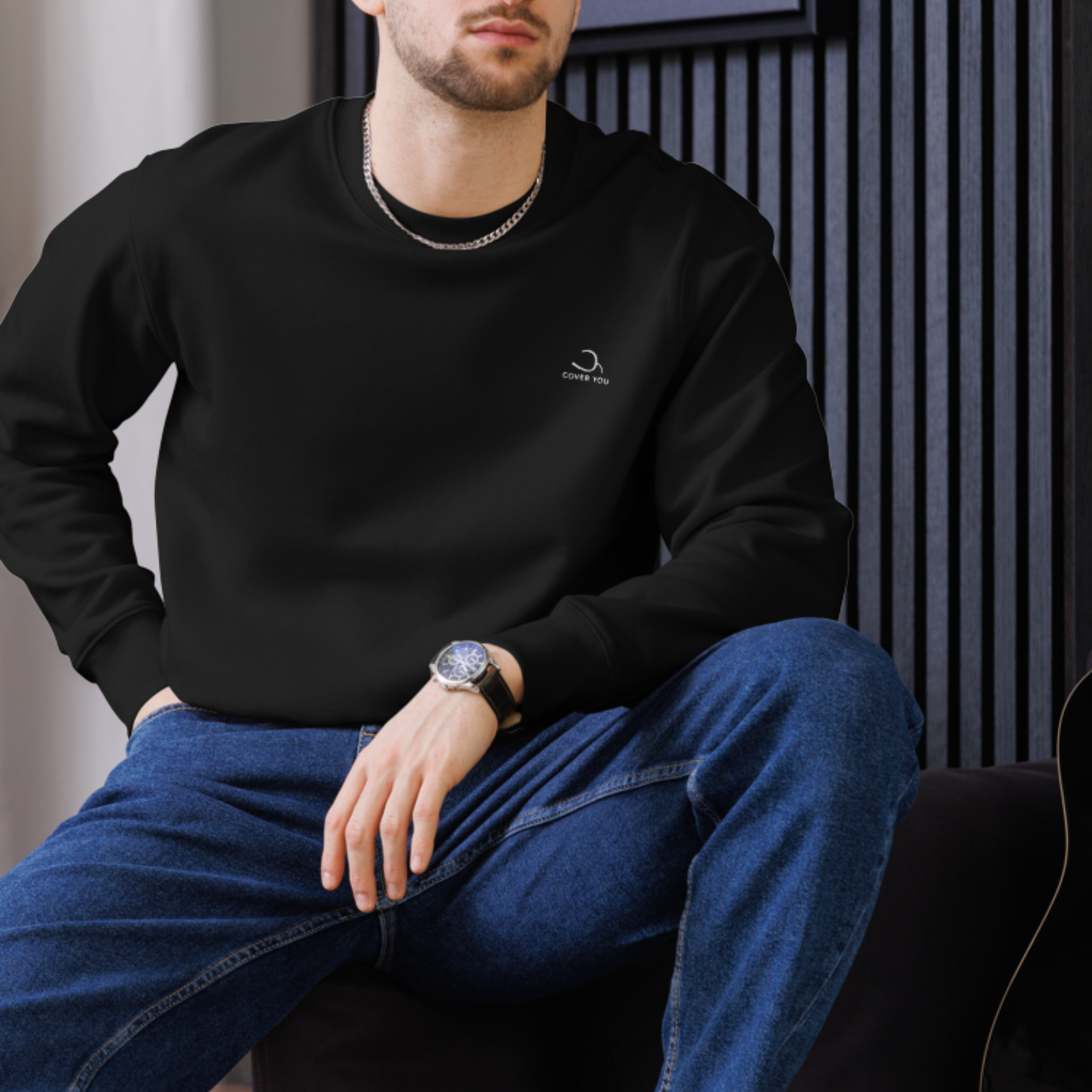 Sweat en coton biologique unisexe - 350g/m² - L'Essentiel