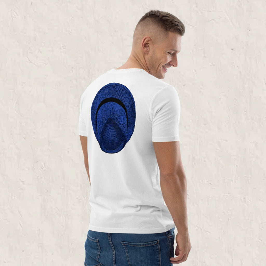 T-shirt unisexe en coton biologique - Le Chapeau Panama bleu