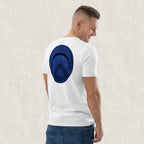 T-shirt unisexe en coton biologique - Le Chapeau Panama bleu