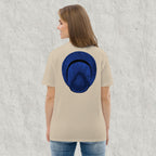 T-shirt unisexe en coton biologique - Le Chapeau Panama bleu