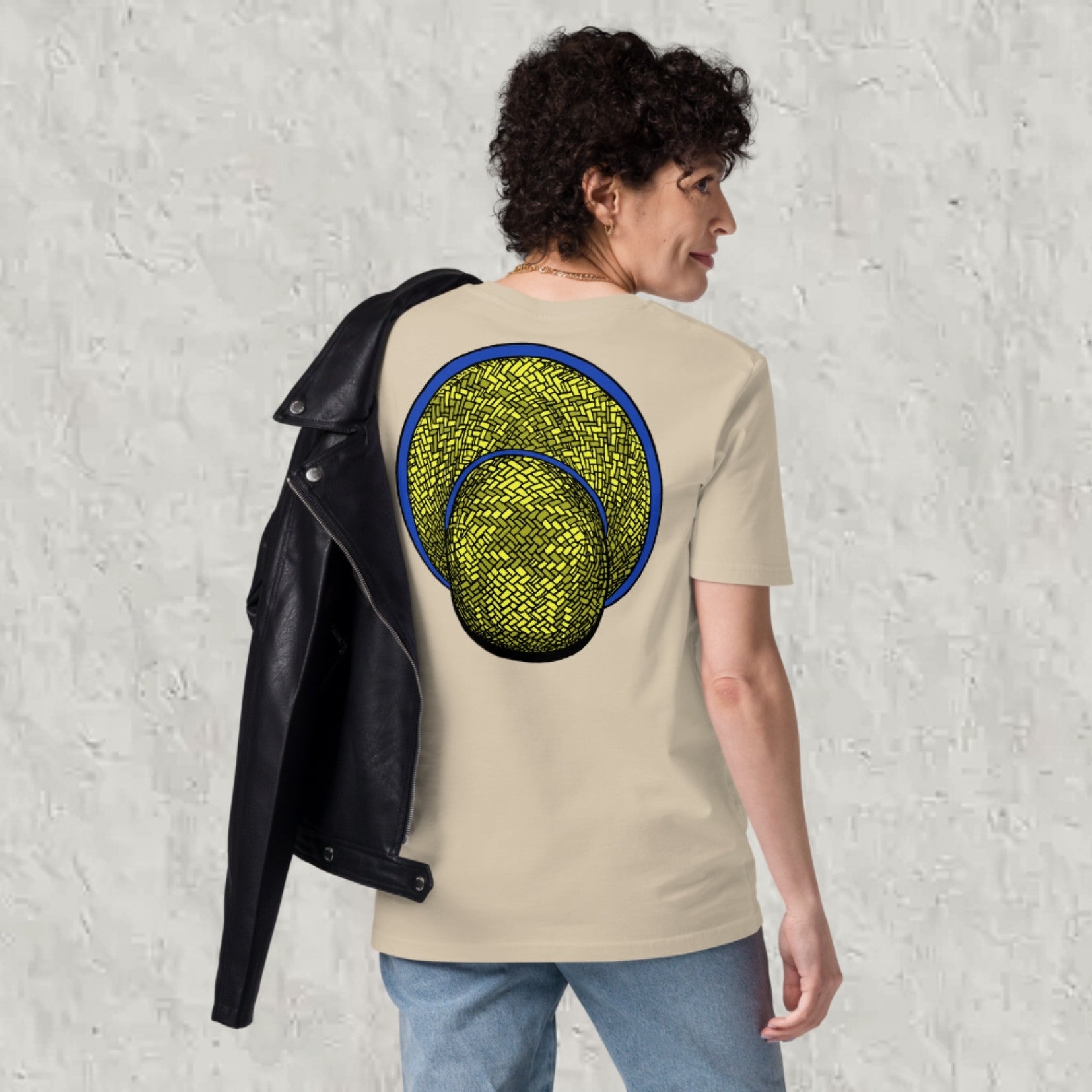 T-shirt unisexe en coton biologique - Le Chapeau Cambodgien bleu