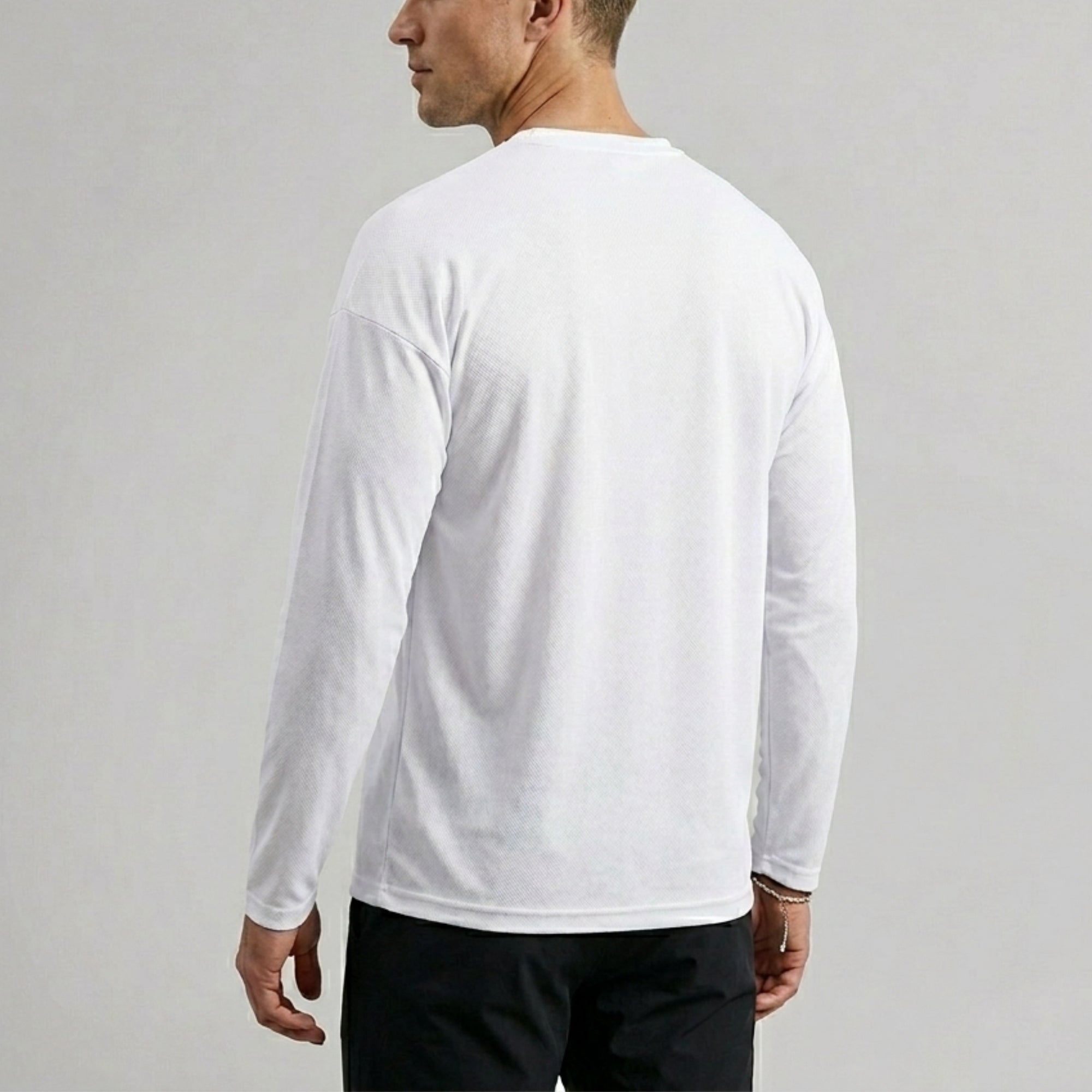 T-shirt Homme manches longues en coton biologique - L'essentiel