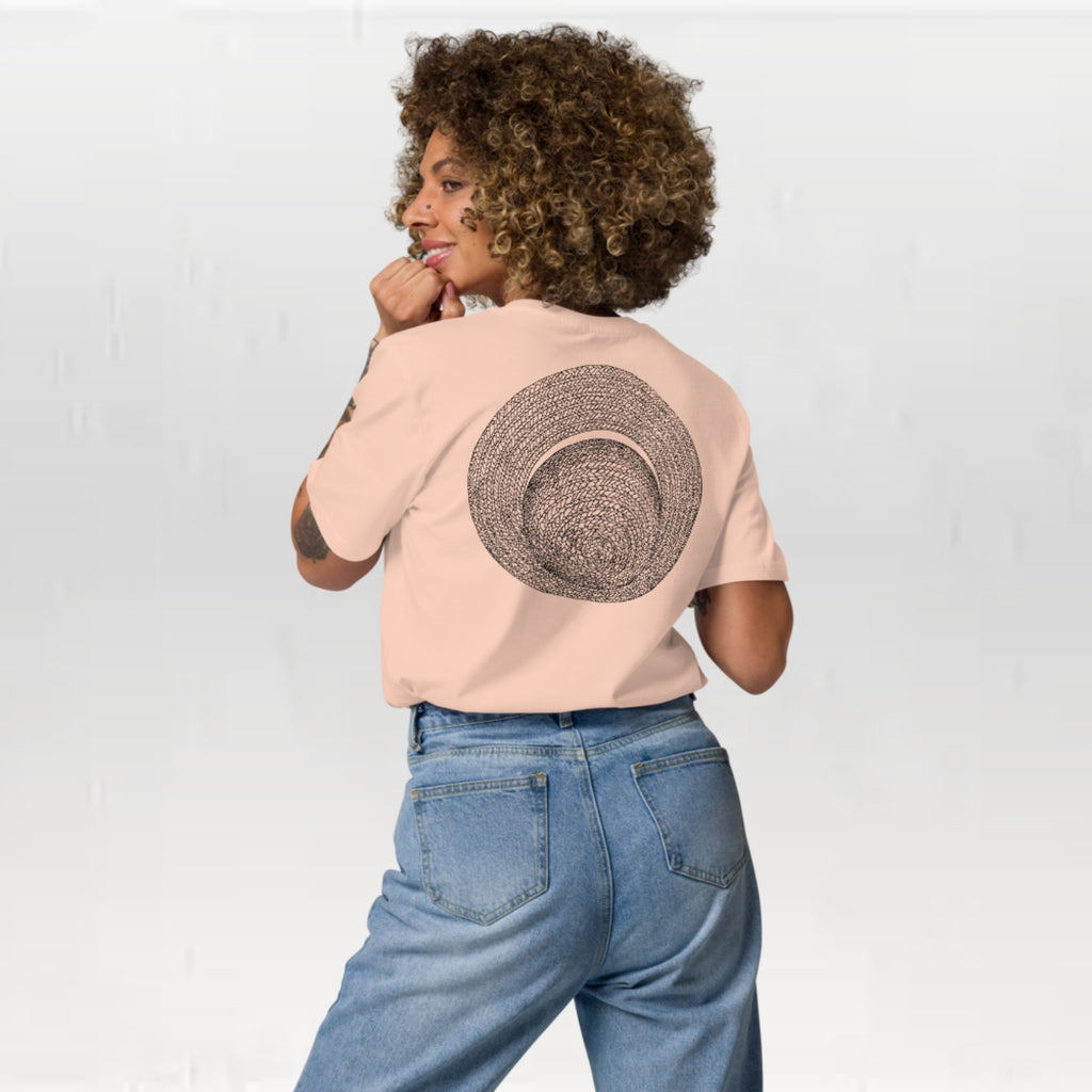 T-shirt unisexe en coton biologique - Le Chapeau de paille Croquis