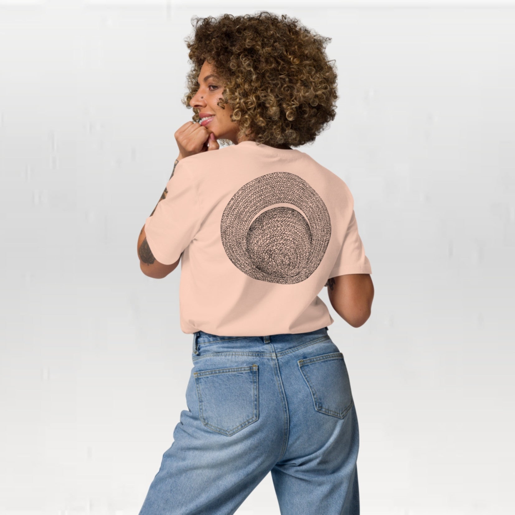 T-shirt unisexe en coton biologique - Le Chapeau de paille Croquis