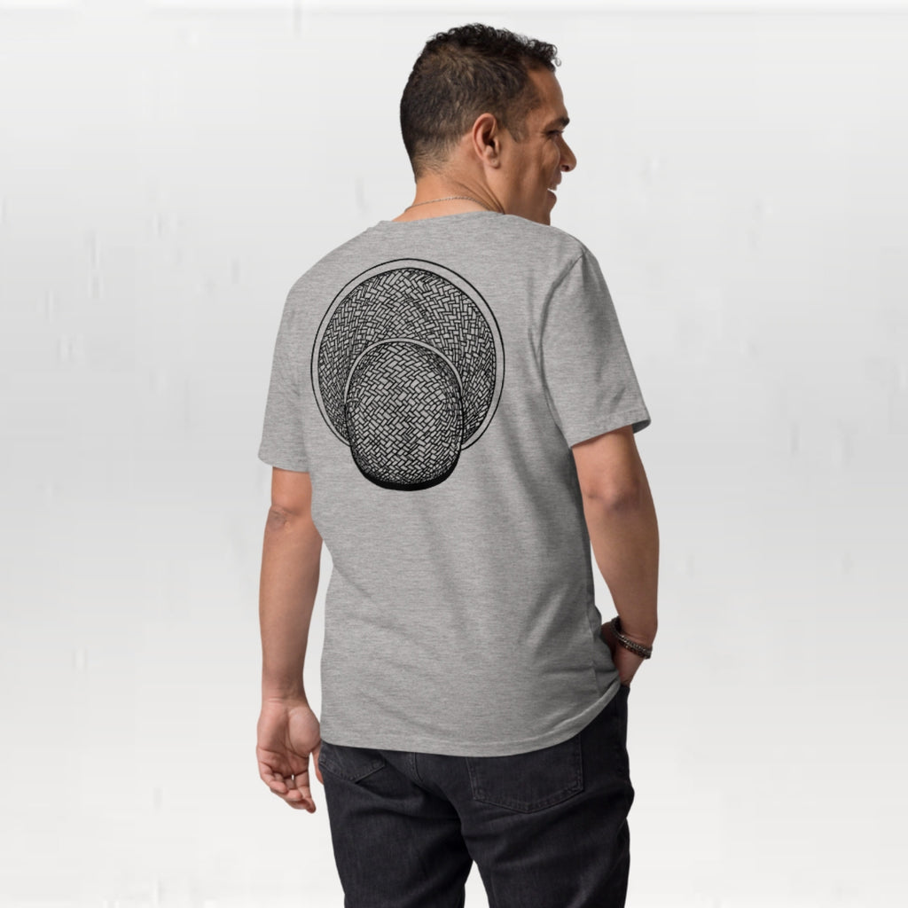 T-shirt unisexe en coton biologique - Le Chapeau Cambodgien Croquis