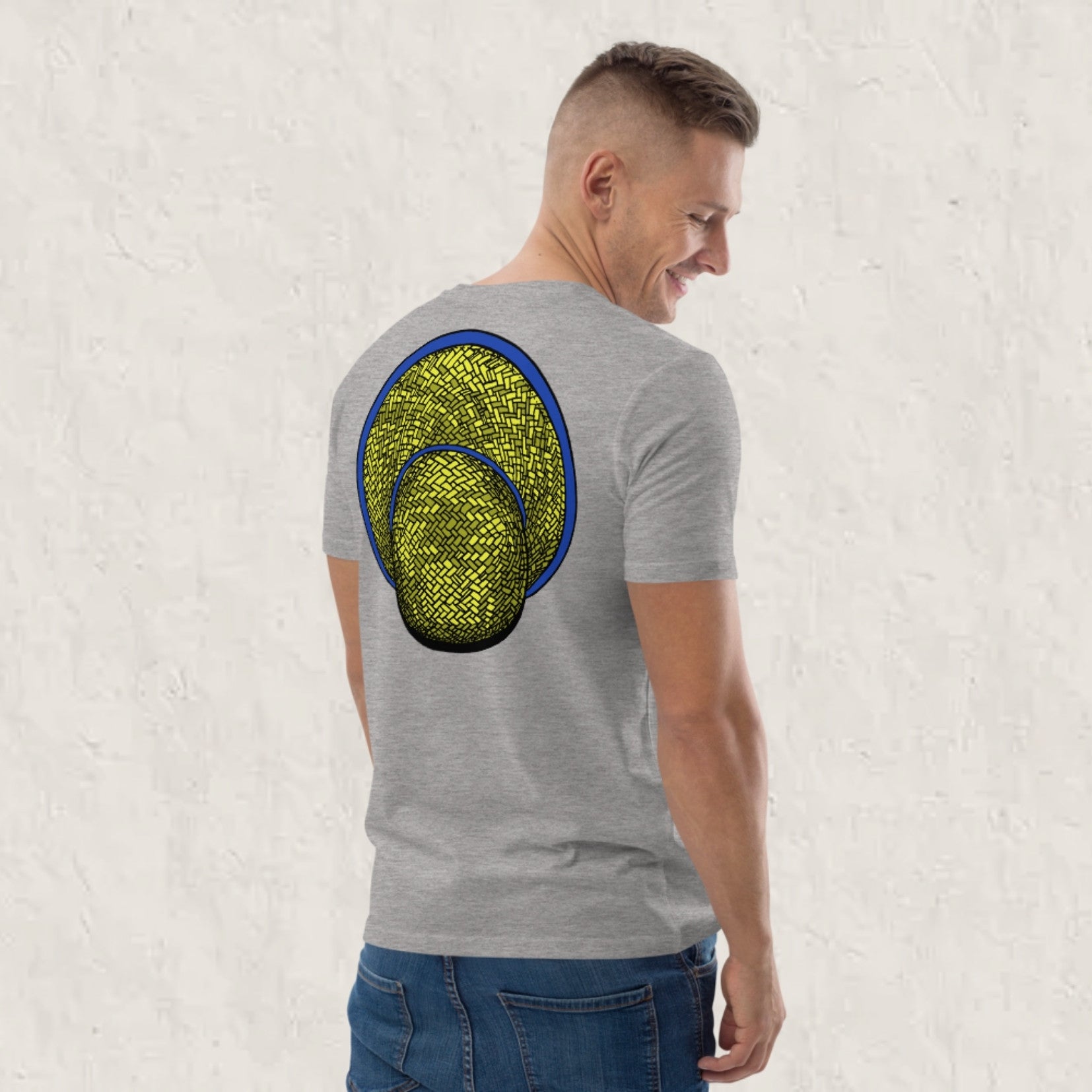 T-shirt unisexe en coton biologique - Le Chapeau Cambodgien bleu