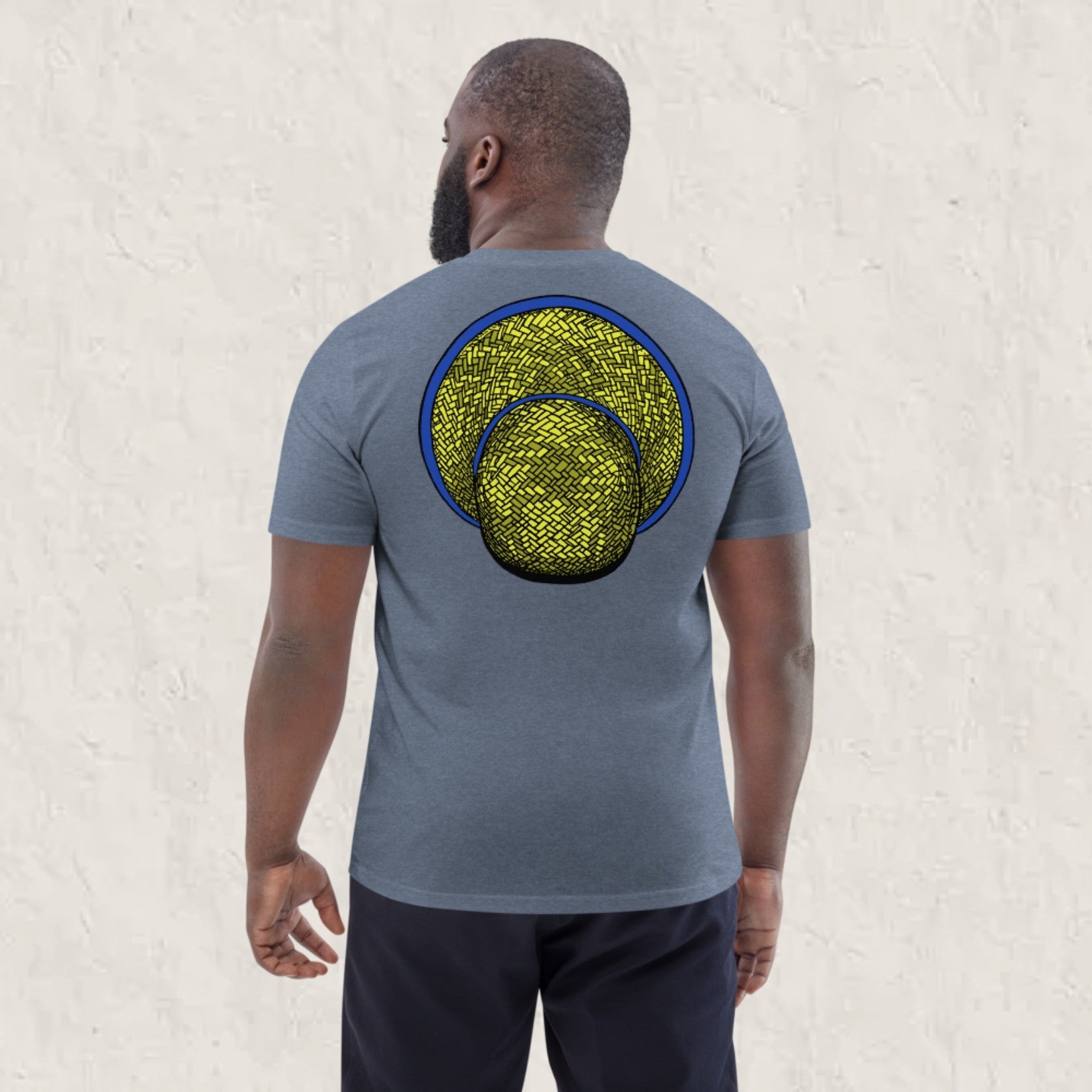 T-shirt unisexe en coton biologique - Le Chapeau Cambodgien bleu