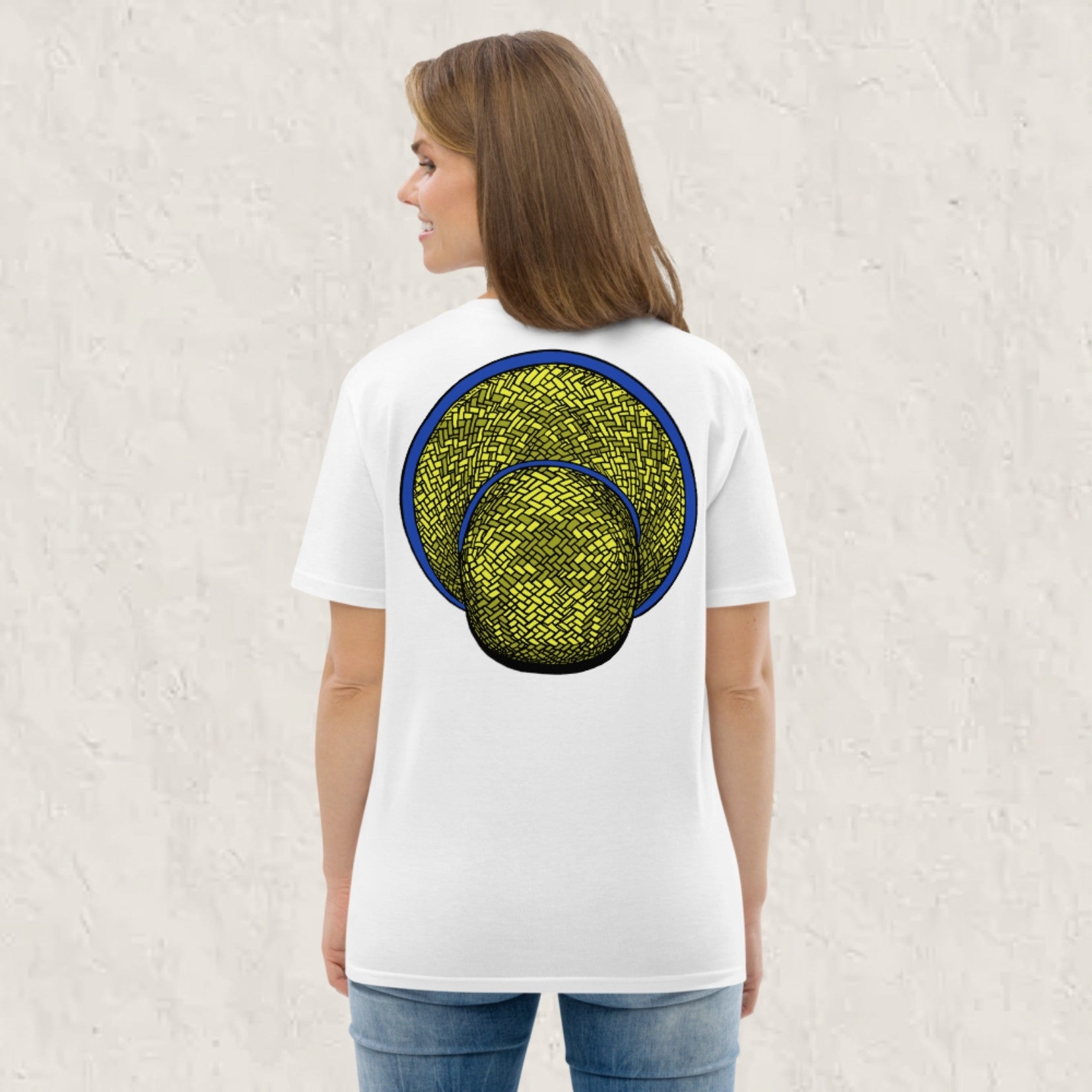 T-shirt unisexe en coton biologique - Le Chapeau Cambodgien bleu
