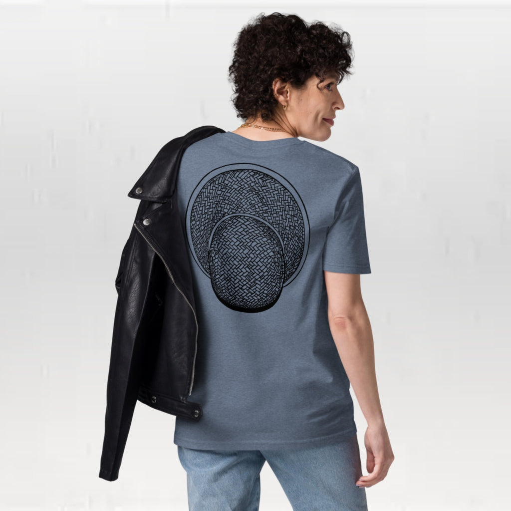T-shirt unisexe en coton biologique - Le Chapeau Cambodgien Croquis