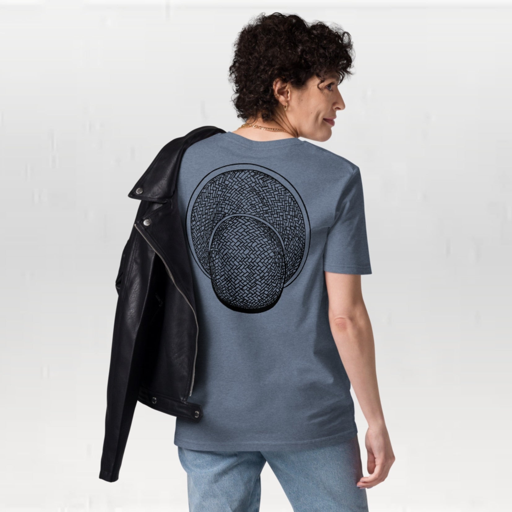 T-shirt unisexe en coton biologique - Le Chapeau Cambodgien Croquis