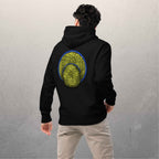 Sweat à capuche en coton biologique unisexe - 350g/m² - Le Chapeau cambodgien bleu