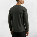 T-shirt Homme manches longues en coton biologique noir - L'essentiel - COVER YOU STORE