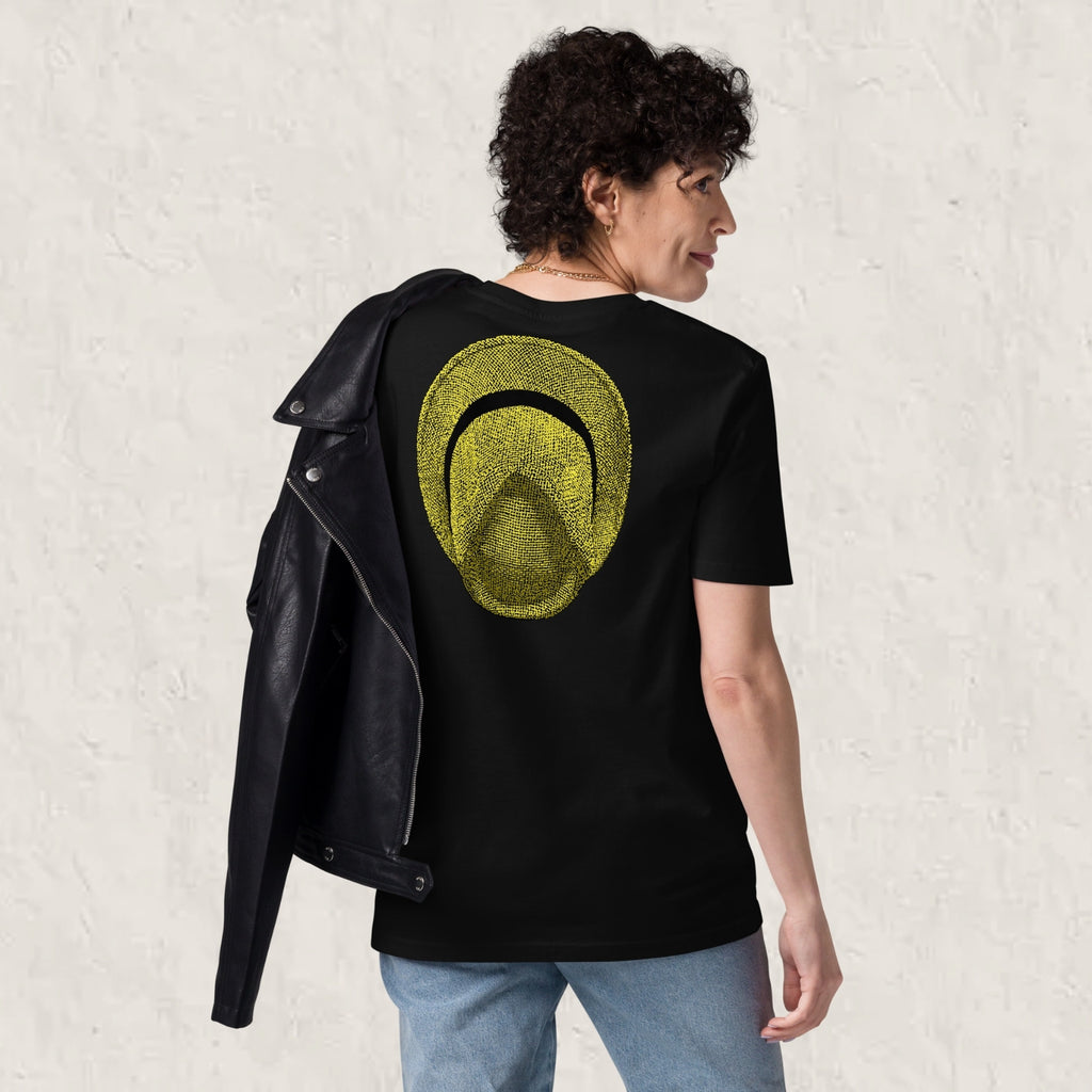 T-shirt unisexe en coton biologique - Le Chapeau Panama jaune