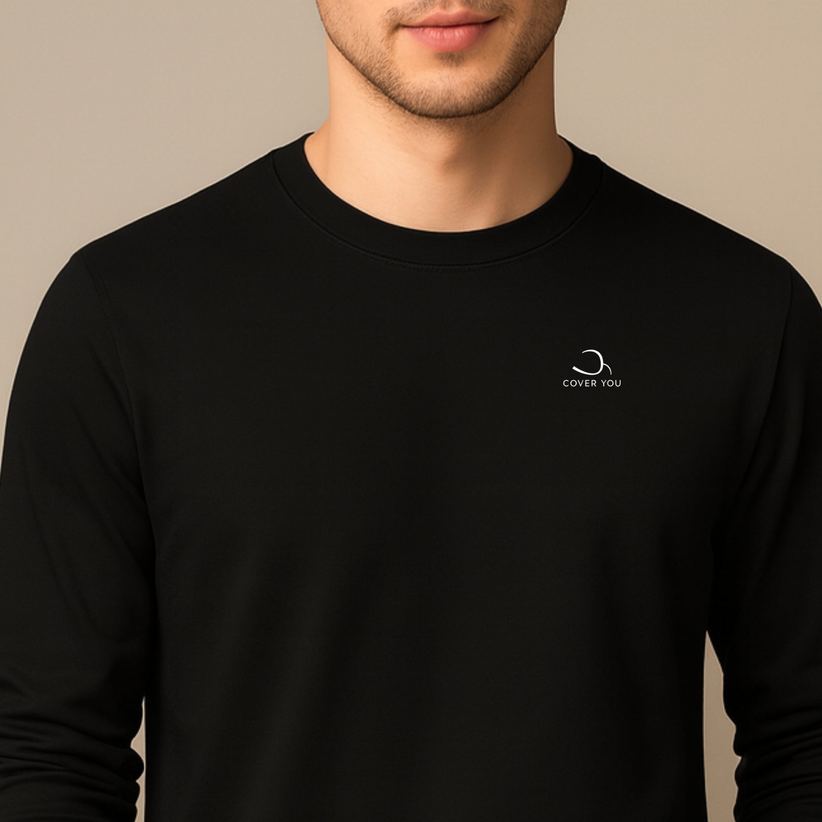 T-shirt Homme manches longues en coton biologique - L'essentiel