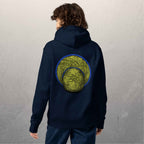 Sweat à capuche en coton biologique unisexe - 350g/m² - Le Chapeau cambodgien bleu