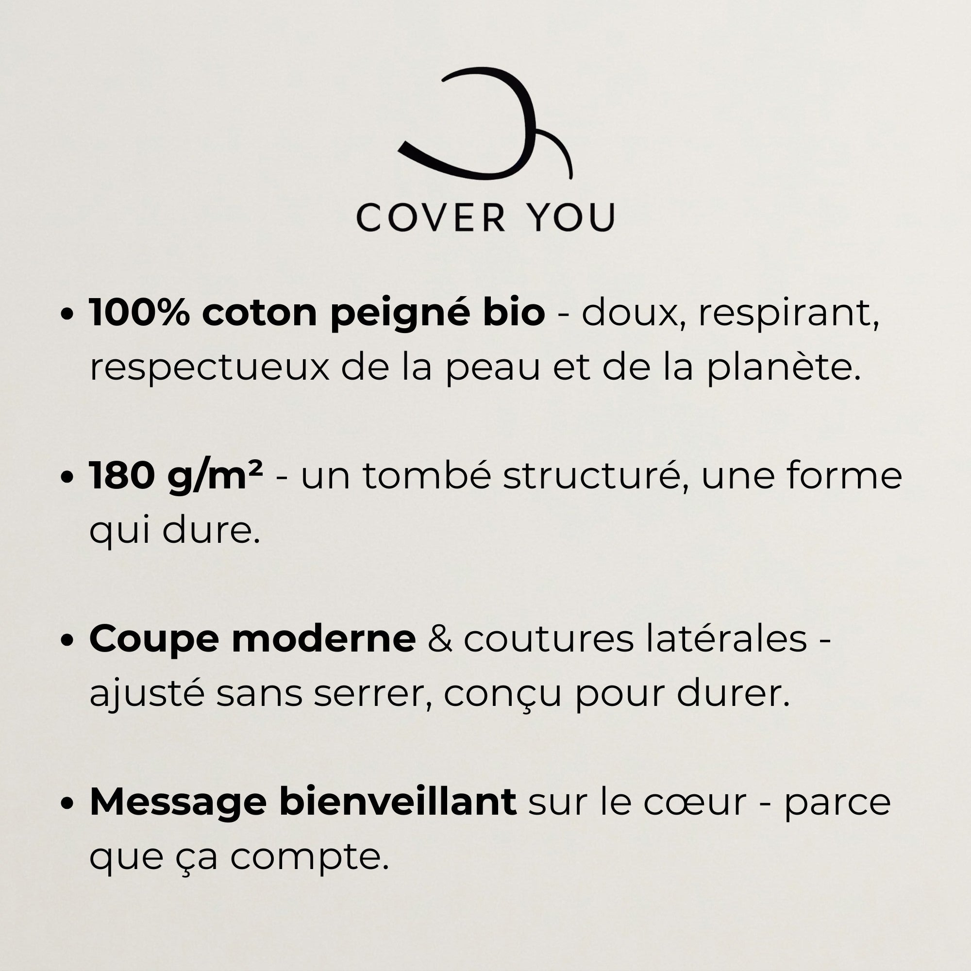 T-shirt Homme manches longues en coton biologique - L'essentiel