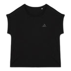 T-shirt femme en coton biologique Label GOTS manches à revers - L'Essentiel - face_0