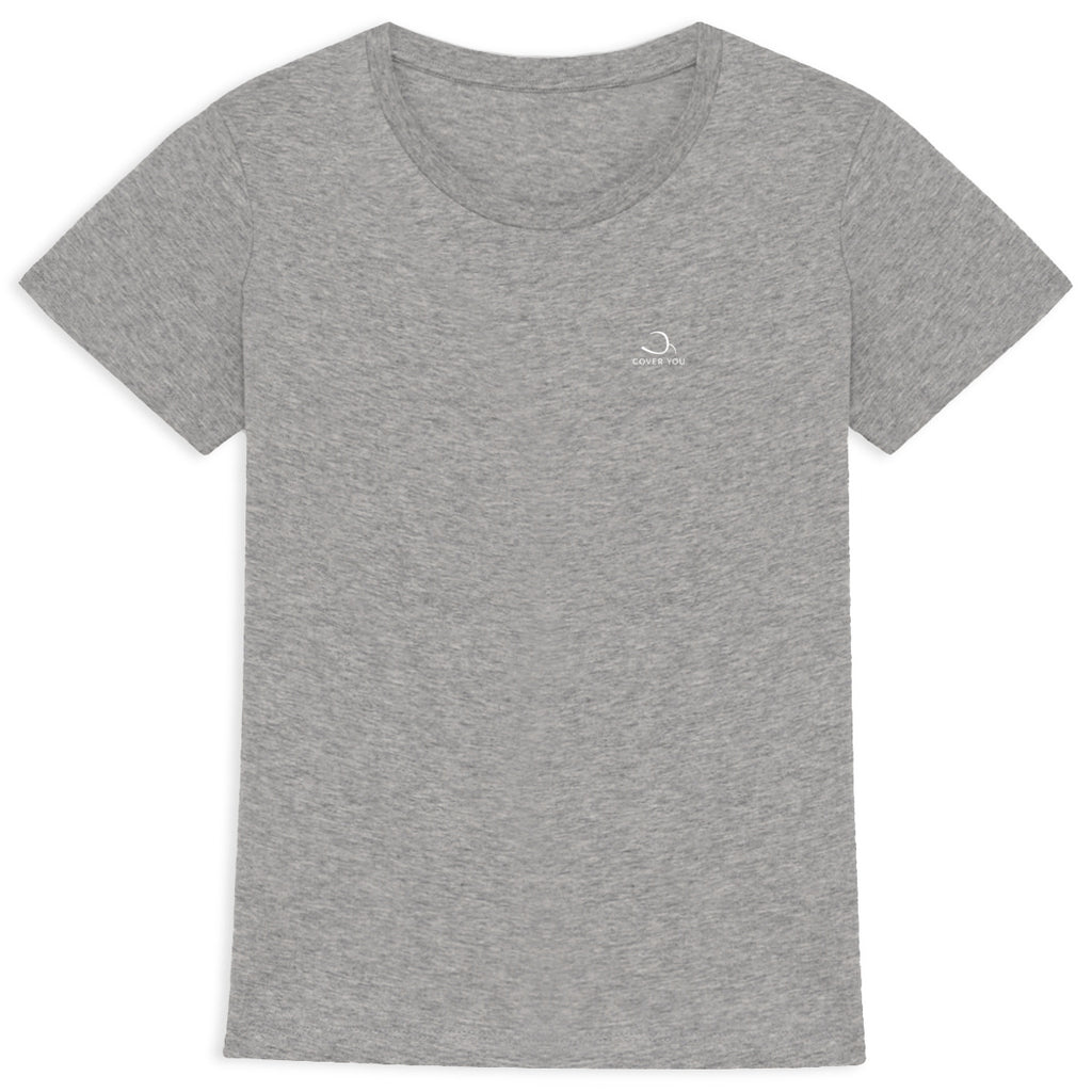 T-shirt Femme en coton biologique coupe cintrée- L'Essentiel - face_1