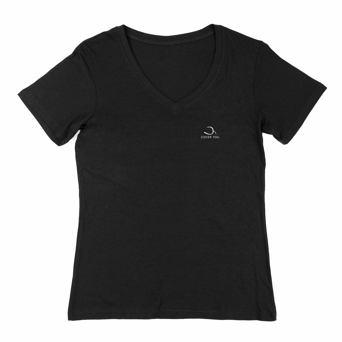 T-shirt Femme en coton biologique Col V - L'Essentiel - face_1