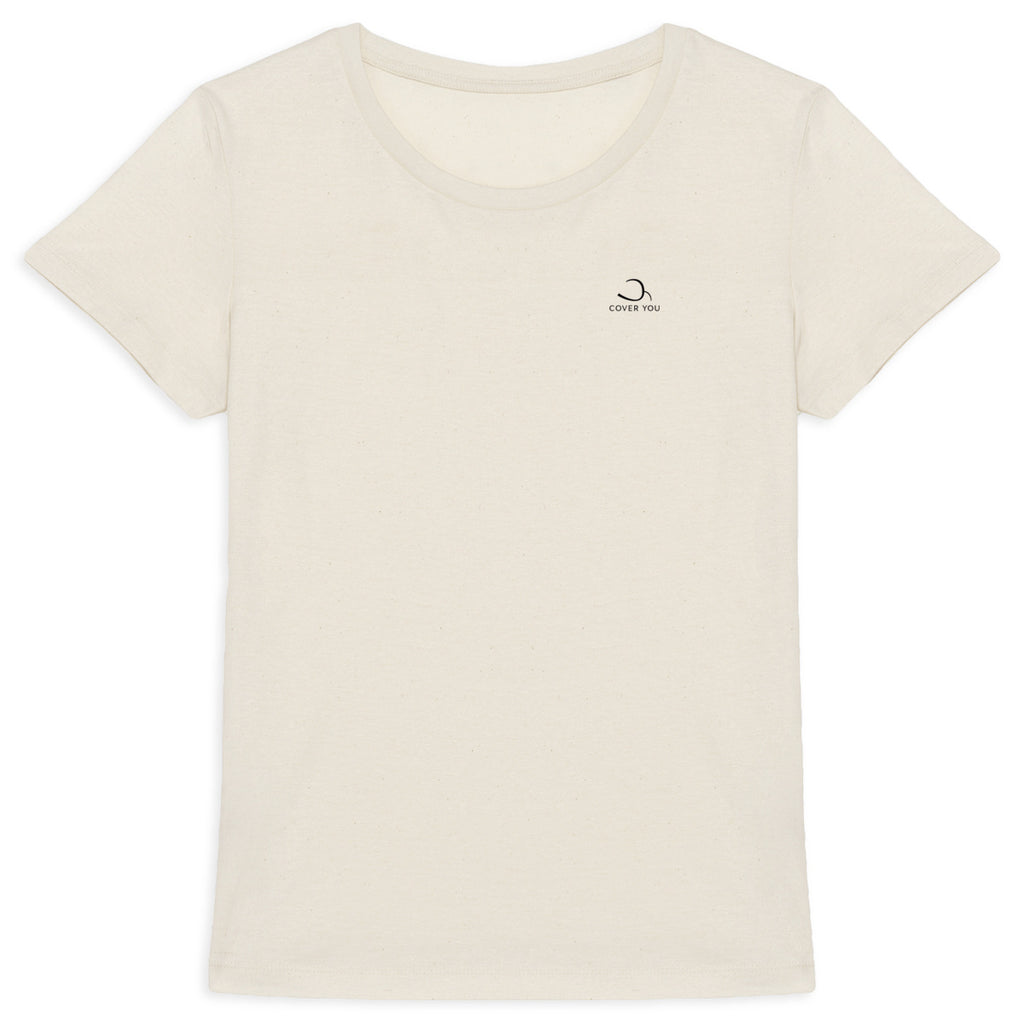 T-shirt Femme en coton biologique coupe cintrée- L'Essentiel - face_1