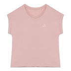 T-shirt femme en coton biologique Label GOTS manches à revers - L'Essentiel - face_1