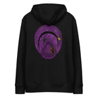 Sweat à capuche Le Chapeau Panama Aranea en coton bio, coloris noir, vu de dos