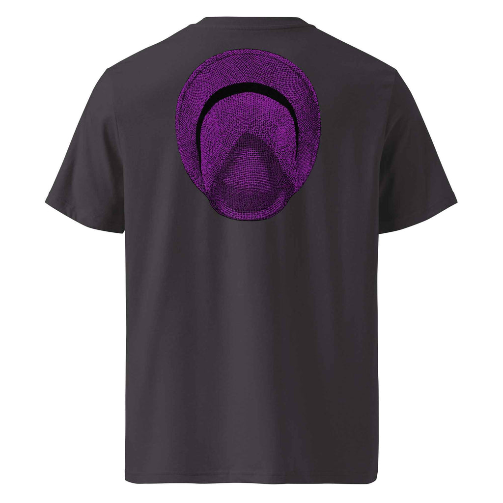 T-shirt unisexe en coton biologique - Le Chapeau Panama violet - COVER YOU