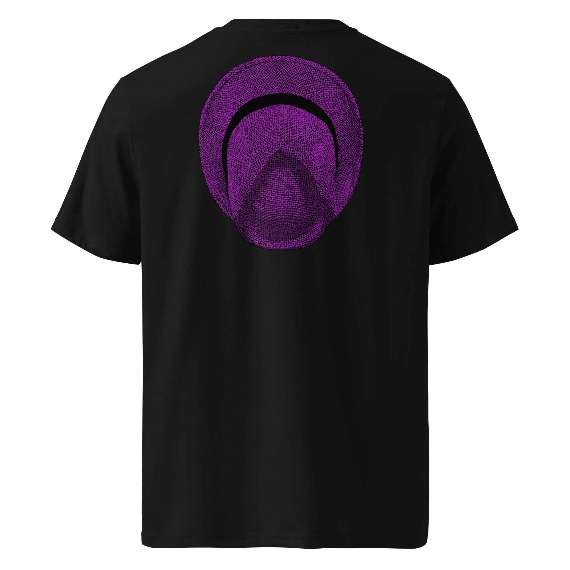 T-shirt unisexe en coton biologique - Le Chapeau Panama violet - COVER YOU