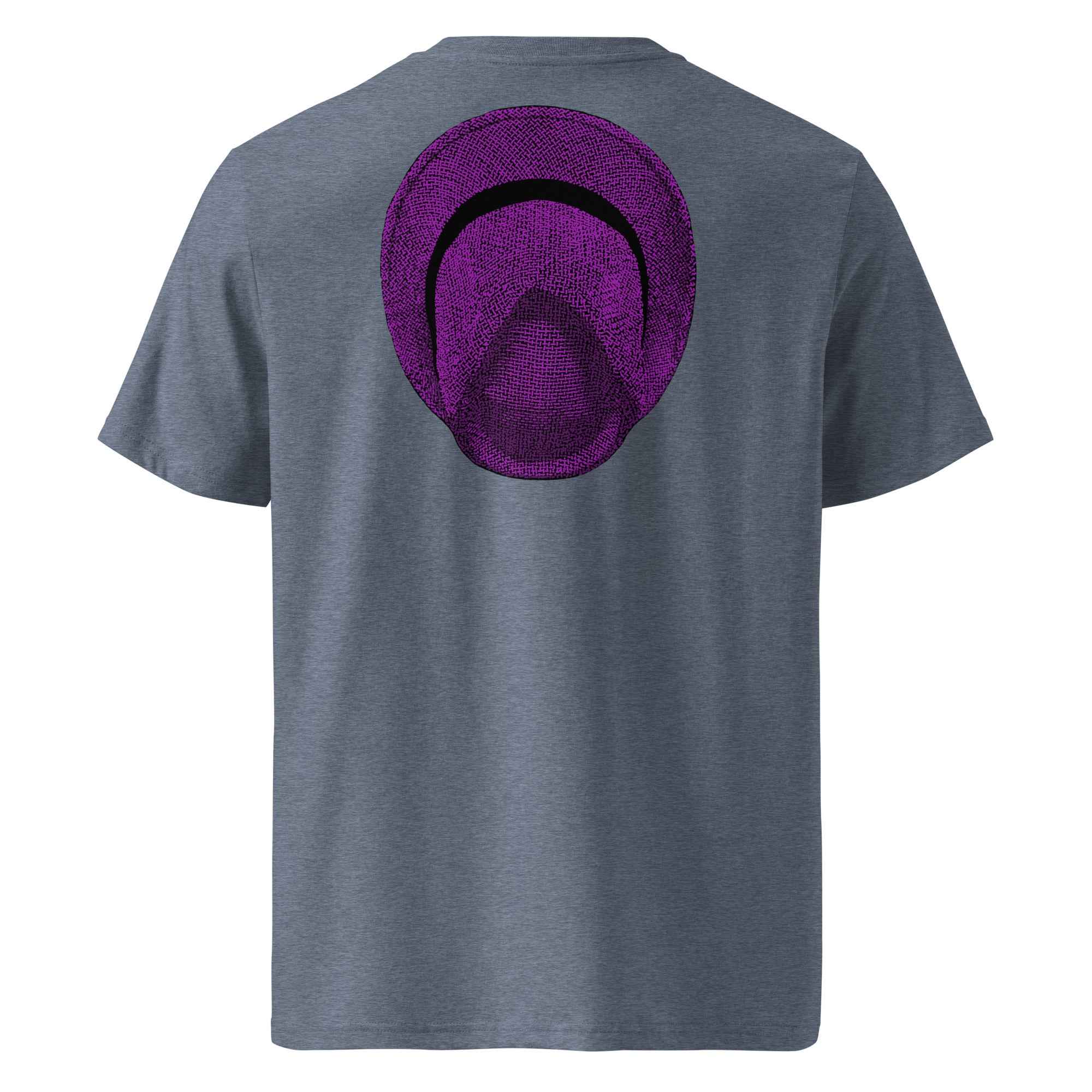 T-shirt unisexe en coton biologique - Le Chapeau Panama violet - COVER YOU