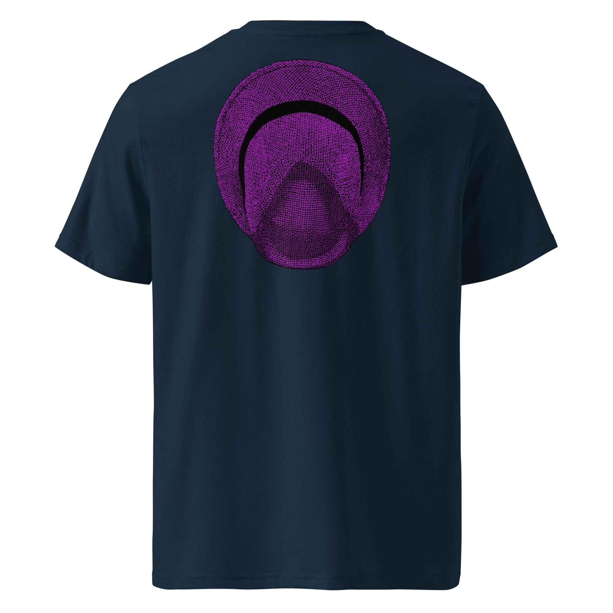 T-shirt unisexe en coton biologique - Le Chapeau Panama violet - COVER YOU